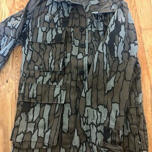 Old school Camouflage Button-Up Jacket